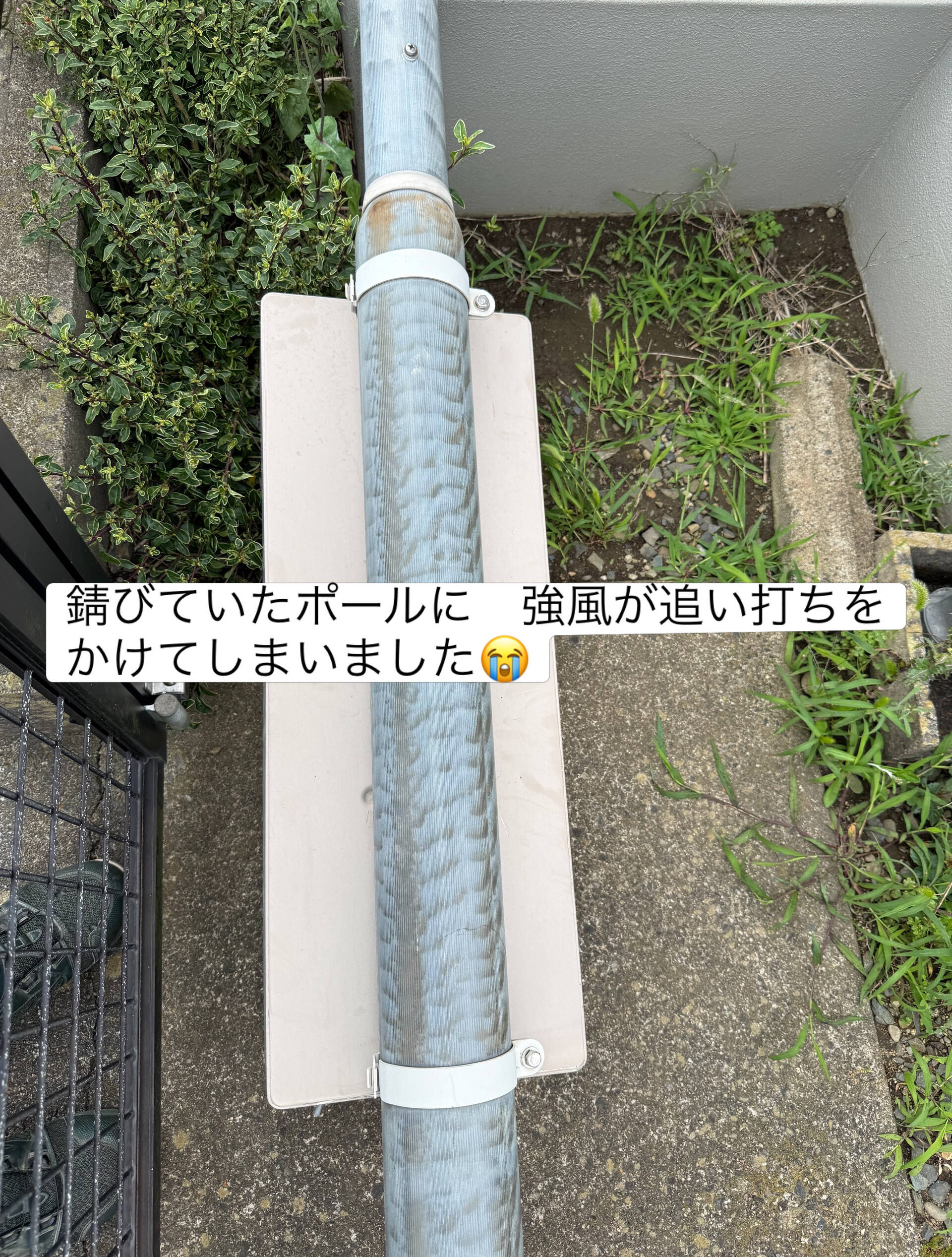 引き込みポール交換